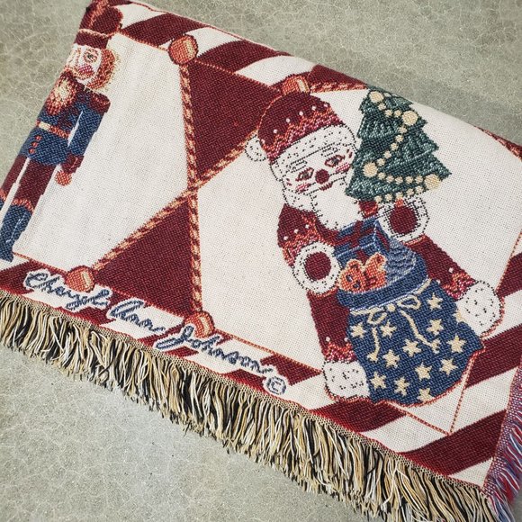 Goodwin Weavers Bedding Goodwin Weavers Nutcracker Santa Throw